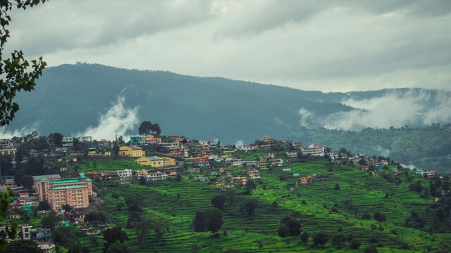 scenic view of almora hill station