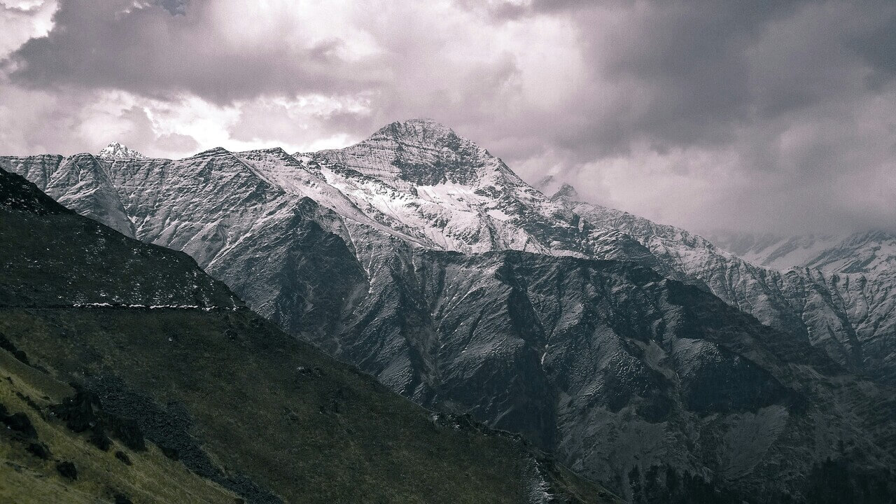 majestic mountain view in chamoli